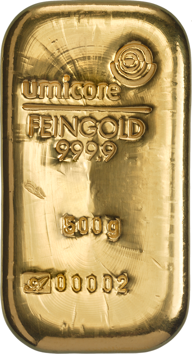 500 gram goud - goudbaar