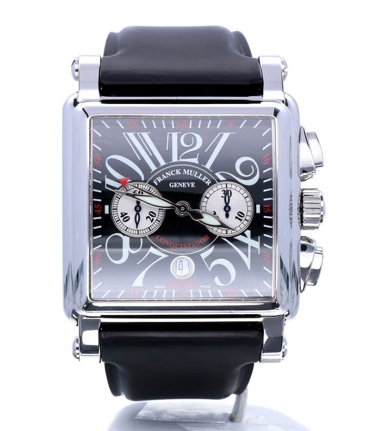 Franck Muller King Conquistador Cortez Chronograph Steel Black 60 x 45 mm -  Kleen Edelmetalen
