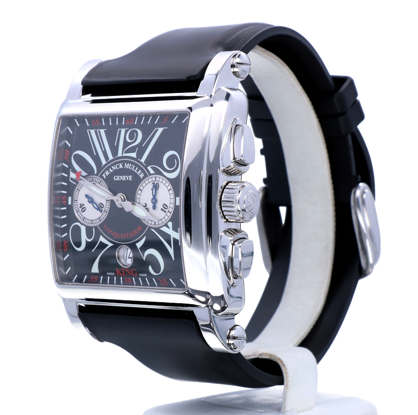 Franck Muller King Conquistador Cortez Chronograph Steel Black 60 x 45 mm -  Kleen Edelmetalen