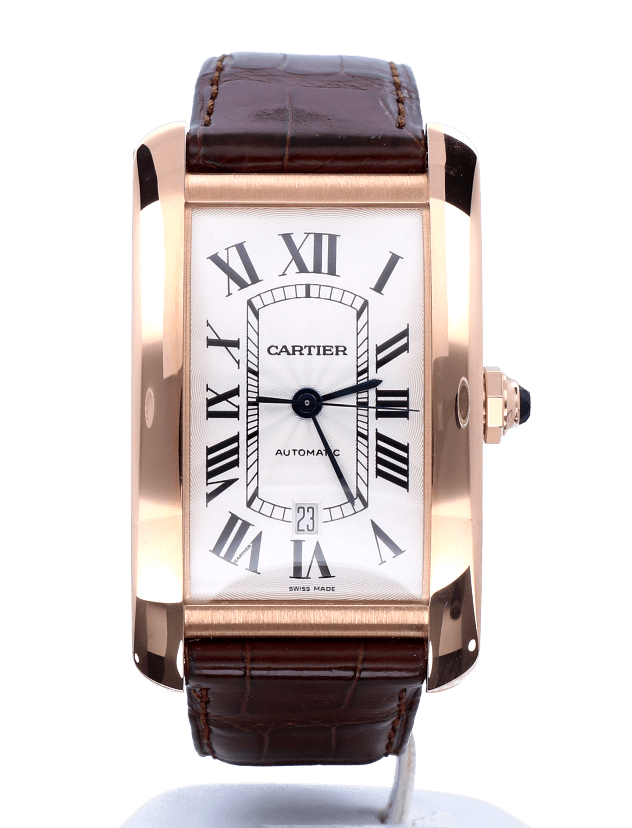Cartier Tank Americaine XL 18K Rose Gold Deployable Clasp 50 x 32 mm -  Kleen Edelmetalen