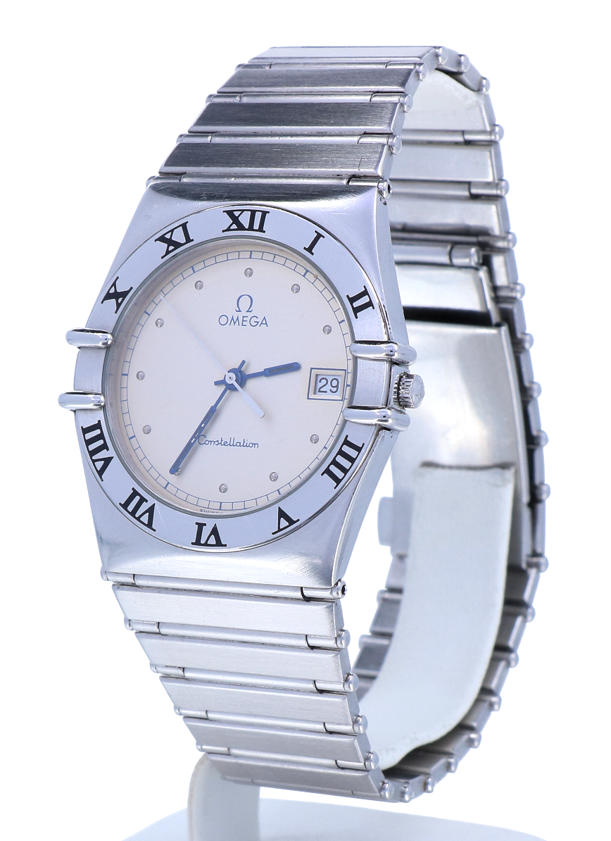 Omega Constellation Date Steel Silver Grey Dial 33 mm - Kleen Edelmetalen