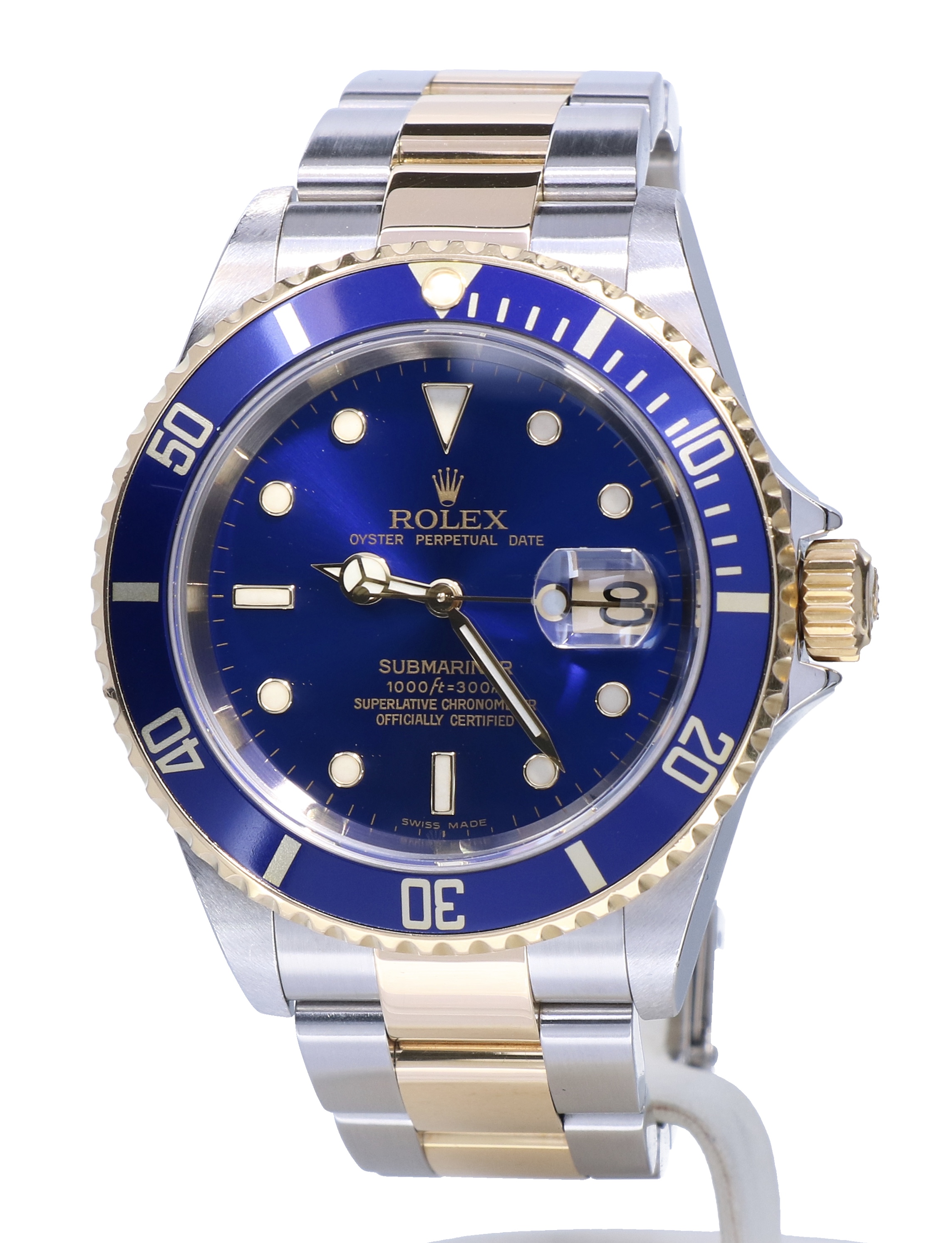rolex oyster perpetual blue gold