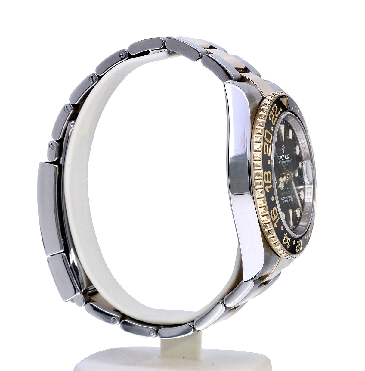 Rolex Oyster Perpetual GMT Master II Gold Steel Black Dial 40 mm // Full  Set 2013 - Kleen Edelmetalen