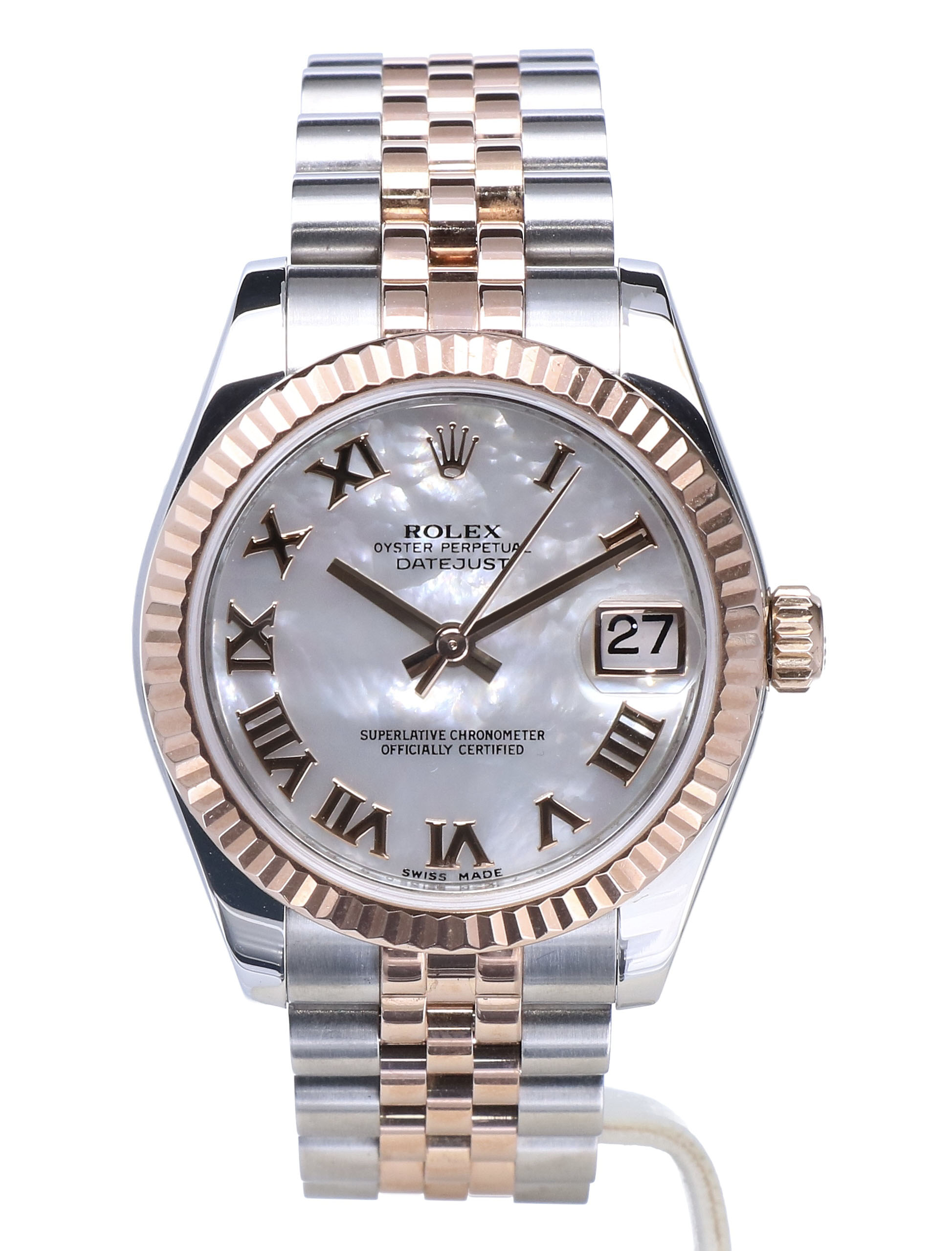 Rolex Datejust Jubilee Rose Gold Steel MOP Mother of Pearl Dial 31 mm //  Full Set - Kleen Edelmetalen