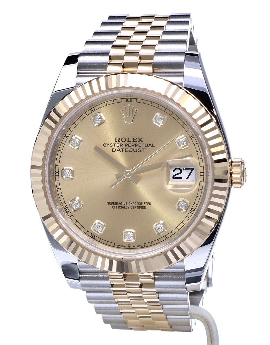 Sieraden Horloges Horloges Herenhorloges Rolex Datejust 126333 zilveren wijzerplaat 