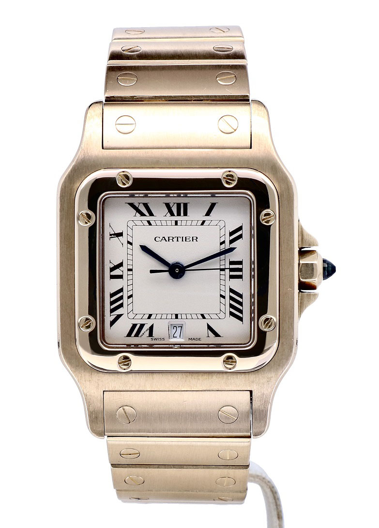 Cartier Santos Galbée 18K Yellow Gold 29 x 41 mm // Full Set 1992 - Kleen  Edelmetalen