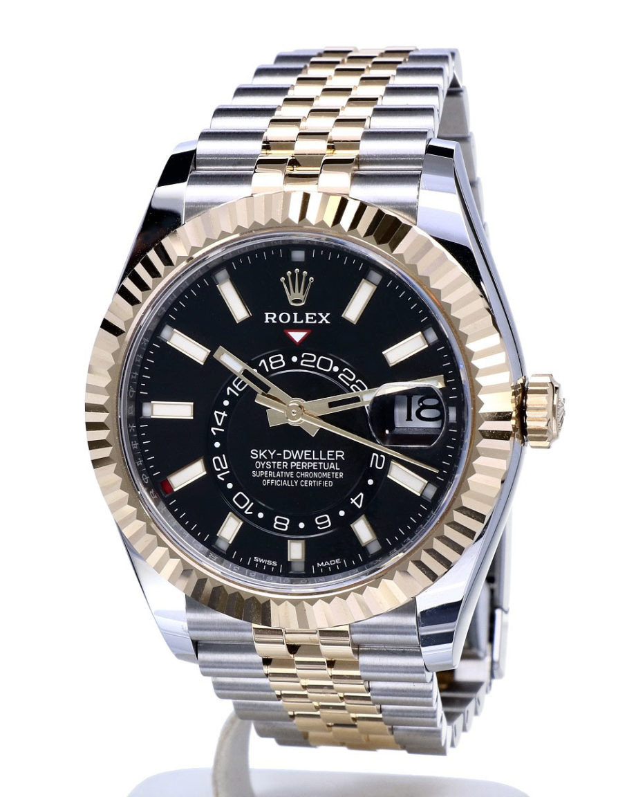 Rolex Sky-Dweller Jubilee Gold Steel 