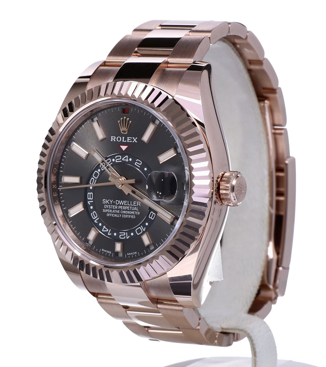 Rolex Sky-Dweller Rosegold Choco dial 326935 - LUXETIME