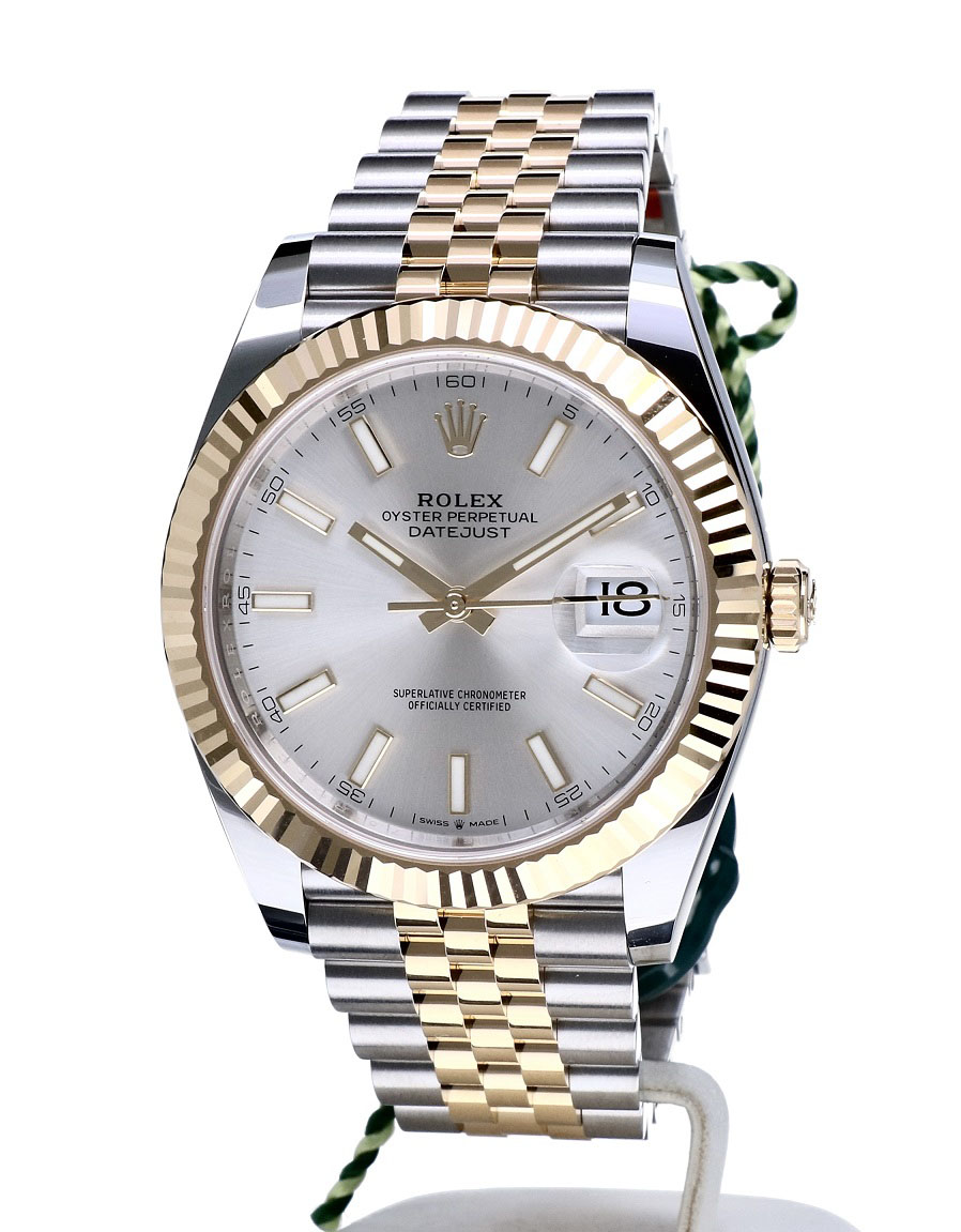 Sieraden Horloges Horloges Herenhorloges Rolex Datejust 126333 zilveren wijzerplaat 