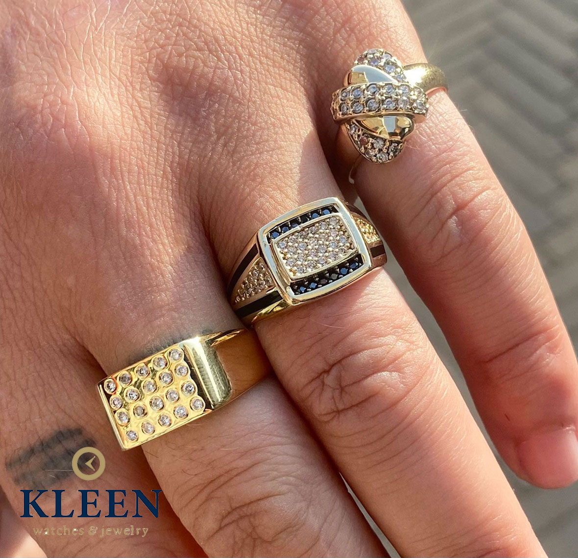 Keer terug Maria Voorstellen 18K Gouden Heren Ring met 0.30 CT Diamant - Kleen Edelmetalen