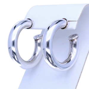 Zilveren Oorbellen Creolen - 1e Gehalte