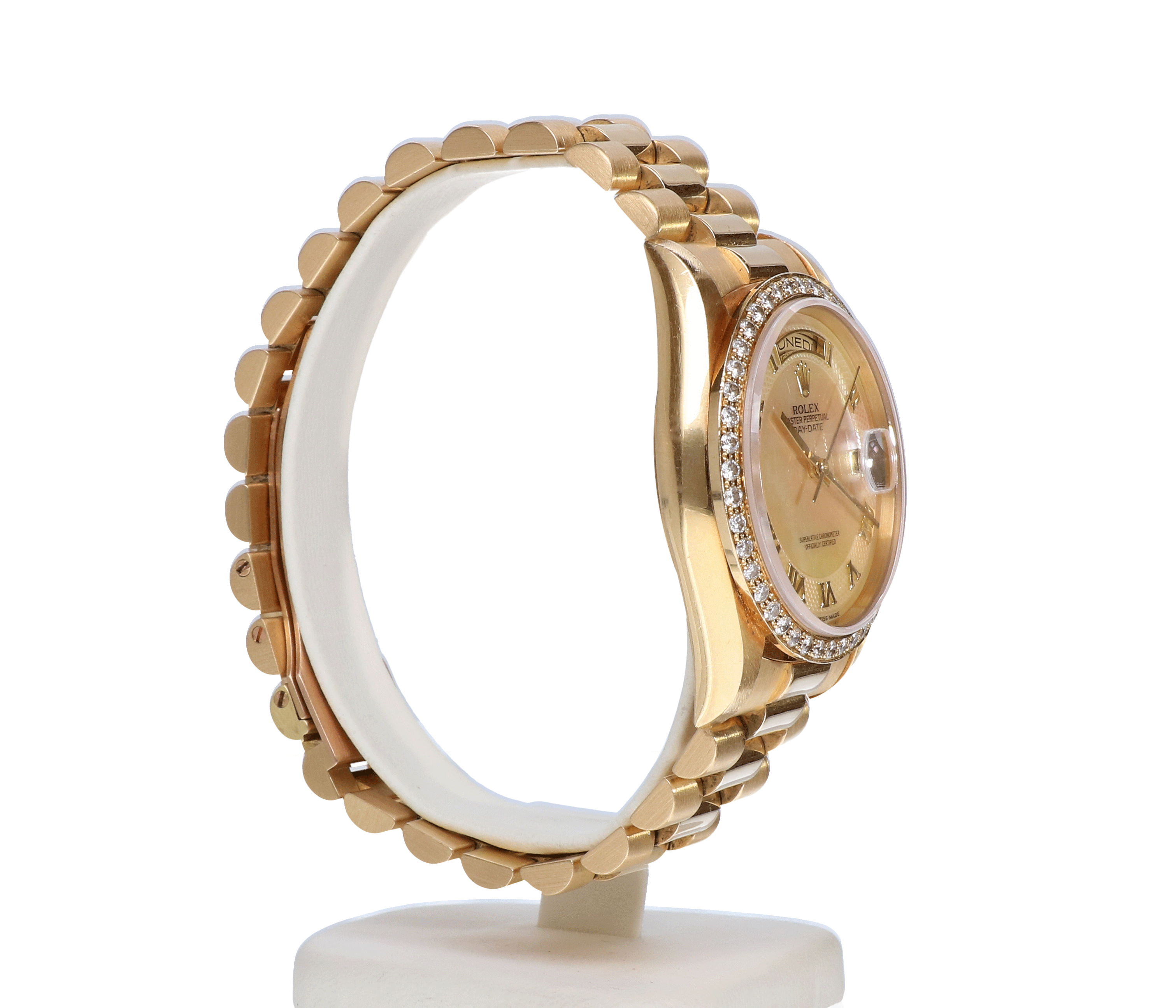 rolex day date diamond bezel price
