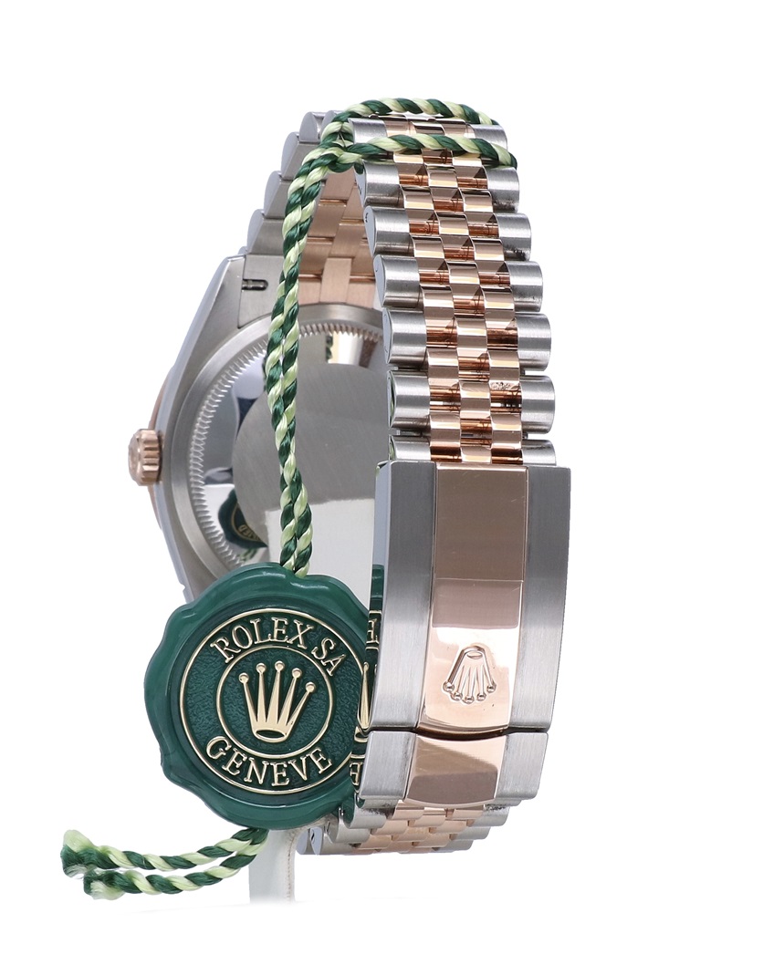 126281RBR Rolex Oyster Datejust Jubilee Rose Gold Steel Chocolate Diamonds 36 mm // Full Set 2019