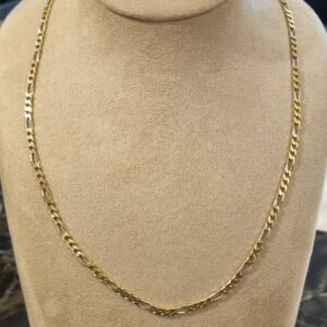 Gouden Ketting Figaroschakel 18 KRT // Lengte 51 CM
