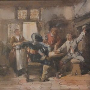 Herman Frederik Carel ten Kate [1822-1891] Herberg interieur met drinkebroers