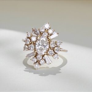 18K Yellow Gold - Cocktail Model with 2.42 CT Diamonds