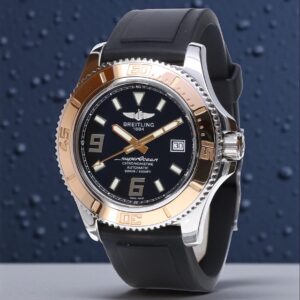C17391 Breitling SuperOcean Rose Gold Steel Rubber Strap 44 mm