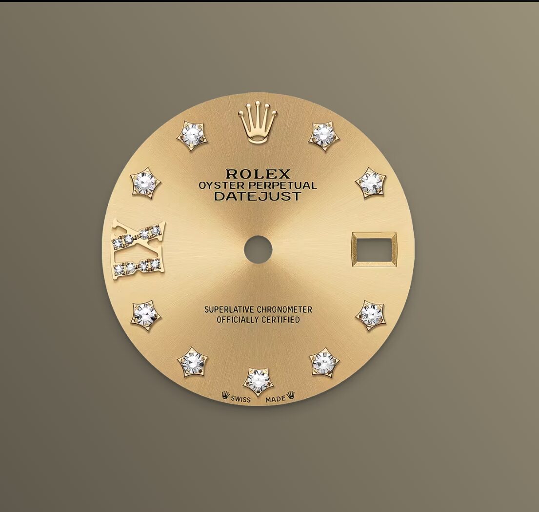 279173 Rolex Lady-Datejust Jubilee Gold Steel Champagne Star Diamonds 28 mm // 99% UNWORN