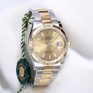 126233 Rolex Oyster Datejust Gold Steel Champagne Dial 36 mm // UNWORN 2022