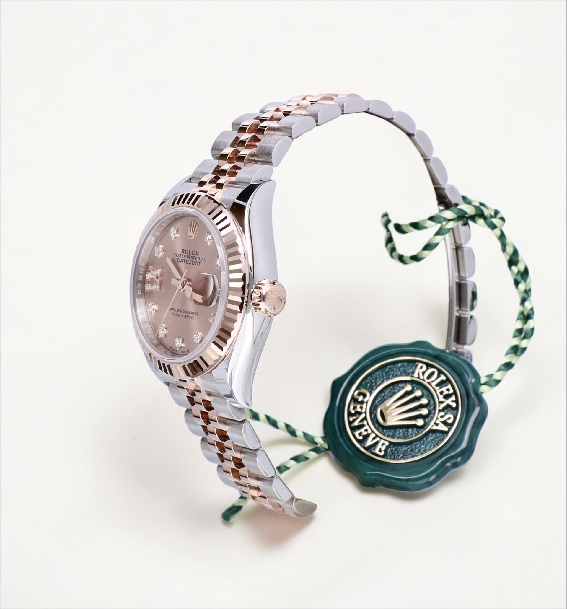 279171 Rolex Lady-Datejust Jubilee Rose Gold Steel Salmon Pink Diamonds 28 mm // UNWORN 2026