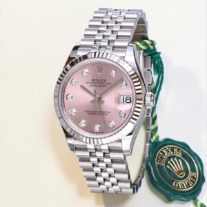 278274 Rolex Oyster Datejust Jubilee Steel Factory Pink Diamond Dial 31 mm // 99% UNWORN