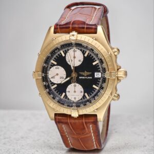 Breitling Chronomat 39 - 18K Yellow Gold - Black Dial