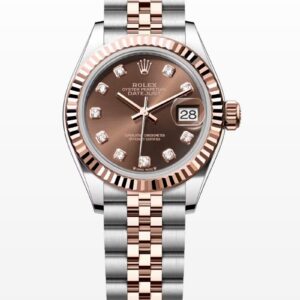 279271 Rolex Lady Datejust Rose Gold Steel Jubilee Chocolate Diamonds 28 mm // Full Set 2020