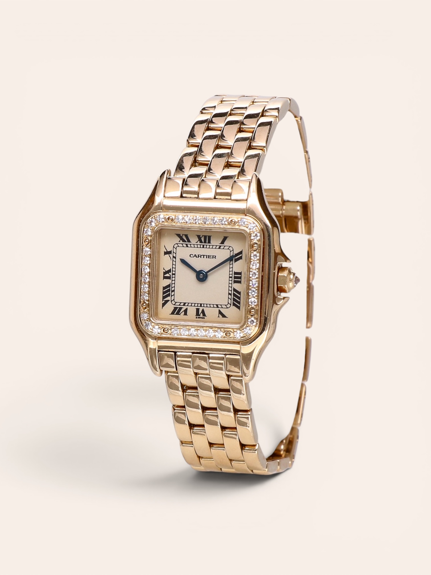 Cartier Panthère 18K Yellow Gold with Factory Diamonds 22 mm - Box & Papers 2002