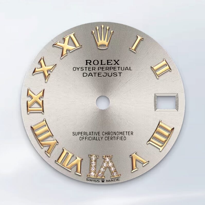 278273 Rolex Oyster Datejust Jubilee Gold Steel Silver Diamonds 31 mm // Full Set 2021