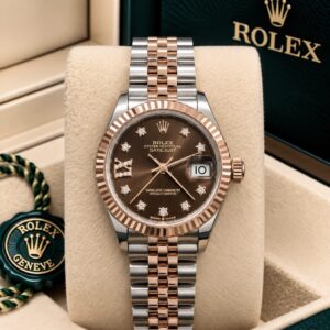 279171 Rolex Lady Datejust Rose Gold Steel Jubilee Chocolate Star Diamonds 28 mm // Full Set 2024