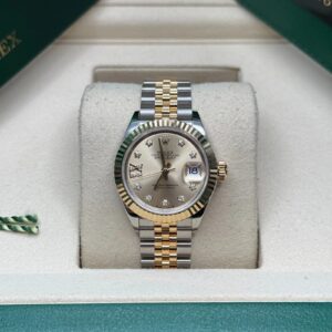 279173 Rolex Lady Datejust Jubilee Gold Steel Champagne Star Diamonds 28 mm