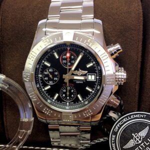 A13381 Breitling Avenger II Chronograph Pilotstrap Steel 43 mm // Full Set 2019