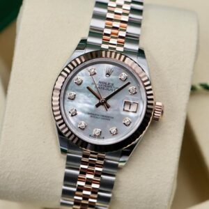 279171 Rolex Lady Datejust Jubilee Rose Gold Steel Pearl Diamonds 28 mm // Full Set 2022