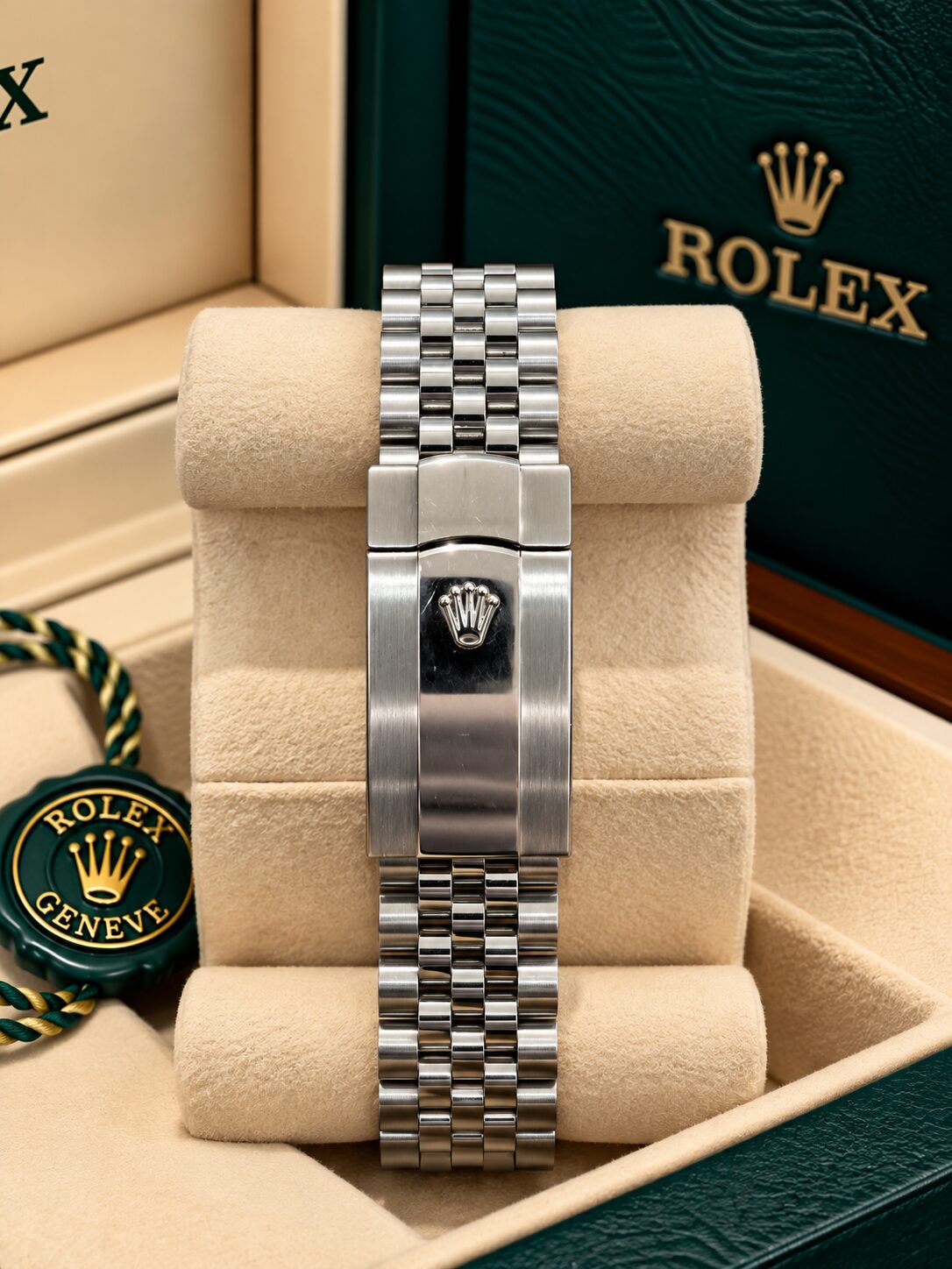 126284RBR Rolex Datejust Jubilee Steel Mother of Pearl Factory Diamonds 36 mm
