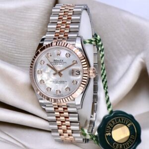 278271 Rolex Datejust Jubilee Rose Gold Steel Pearl Factory Diamonds 31 mm // UNWORN 2024
