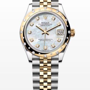 278343RBR Rolex Oyster Datejust Jubilee Gold Steel MOP Pearl Diamond Bezel 31 mm // Full Set 2025